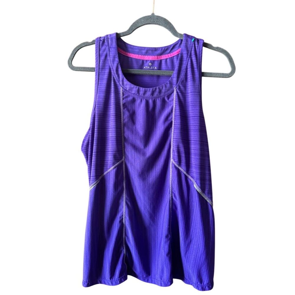 Athleta Women's XL Purple Run On Tank Top Racerback Standard Activewear